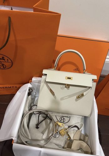 最高級エルメススーパーコピー ケリー25コピー ケリー25 外縫い クレ エプソン ゴールド金具 photo review