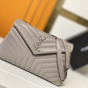 サンローラン バッグ 人気ランキング ルル ミディアム DUSTY GREY