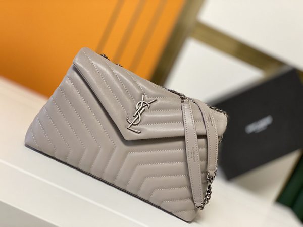 サンローラン バッグ 人気ランキング ルル ミディアム DUSTY GREY