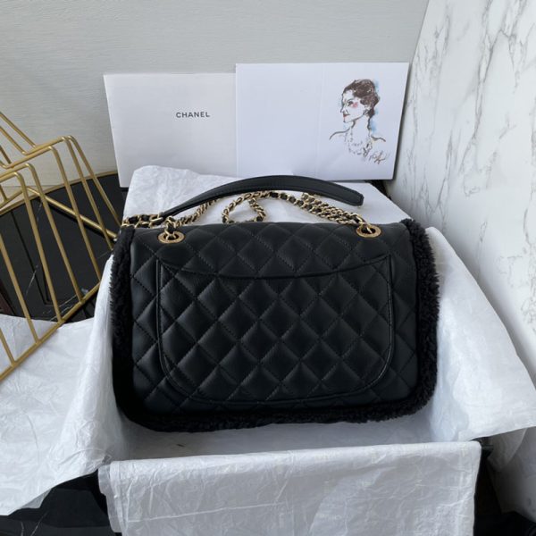 シャネル バッグ 2025 新作 CHANEL ショルダーバッグ 人気 40代 黒 (ブラック) AS3262 ラムスキン ゴールド金具 - 画像 (6)