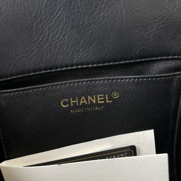 シャネル バッグ 2025 新作 CHANEL ショルダーバッグ 人気 40代 黒 (ブラック) AS3262 ラムスキン ゴールド金具 - 画像 (3)