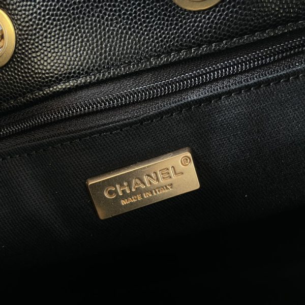 シャネル バッグ 2025 新作 CHANEL ハンドバッグ レディース 人気 黒 (ブラック) AS99922 キャビアスキン ゴールド金具 - 画像 (3)