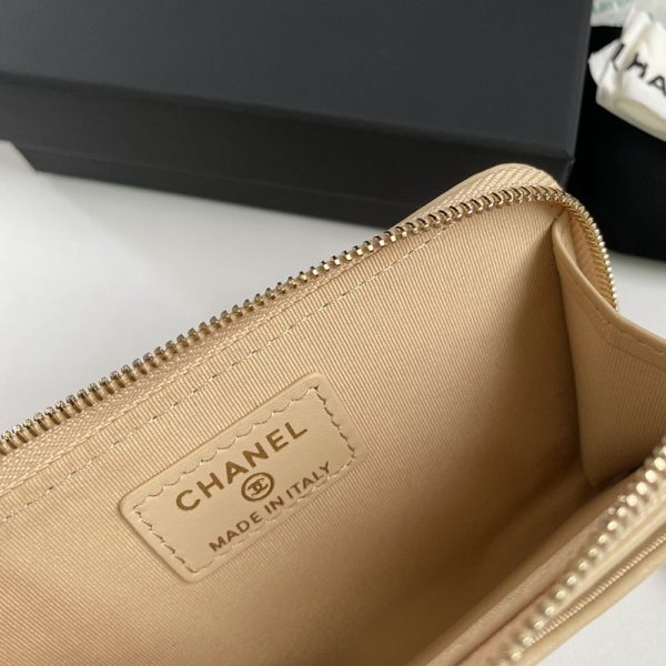 シャネル 財布 2025 新作 CHANEL L字 財布 ベージュ AP3179 ラムスキン ゴールド金具 - 画像 (2)