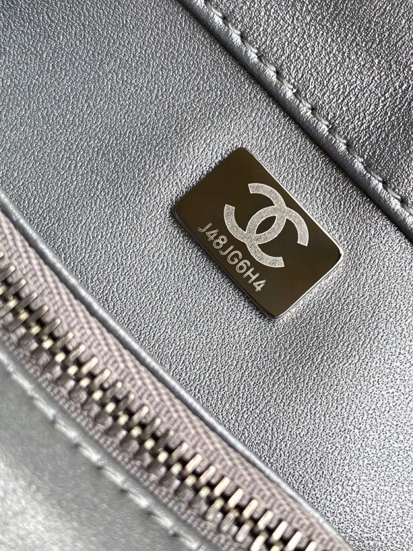 シャネル バッグ 2025 新作 CHANEL ミニフラップバッグ 入手困難 グレー A69900 ウールツイード シルバー金具 - 画像 (2)