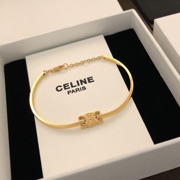 最高級セリーヌスーパーコピー セリーヌブレスレットコピー CELINE トリオンフ アーティキュレート スパークル ブレスレット 461CZ6BZI.35OR - 画像 (8)