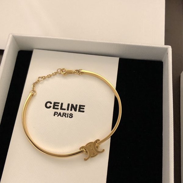 最高級セリーヌスーパーコピー セリーヌブレスレットコピー CELINE トリオンフ アーティキュレート スパークル ブレスレット 461CZ6BZI.35OR - 画像 (6)