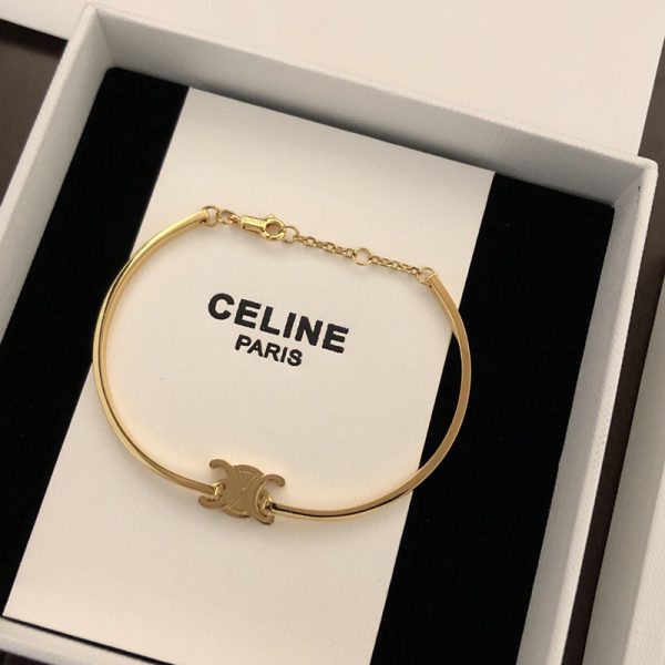 最高級セリーヌスーパーコピー セリーヌブレスレットコピー CELINE トリオンフ アーティキュレート スパークル ブレスレット 461CZ6BZI.35OR - 画像 (4)