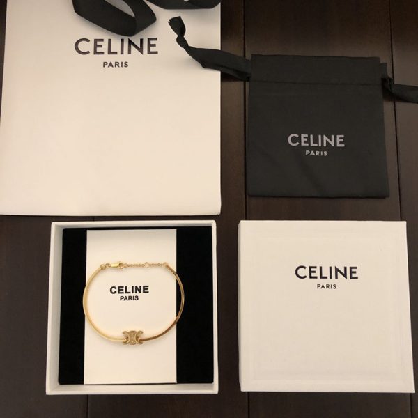 最高級セリーヌスーパーコピー セリーヌブレスレットコピー CELINE トリオンフ アーティキュレート スパークル ブレスレット 461CZ6BZI.35OR - 画像 (3)