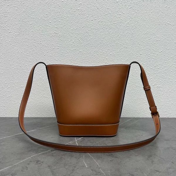 N品 セリーヌ バッグ 人気 ランキング CELINE トリオンフ 使い勝手 198243 ブロンズ ゴールド金具2411750 - 画像 (2)