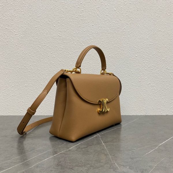 N品 セリーヌ バッグ 人気 ランキング CELINE 流行り廃りのないブランドバッグ 117523 グレイズドブラウン ゴールド金具2411753 - 画像 (9)