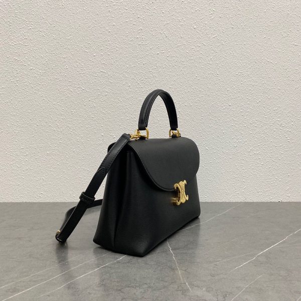 N品 セリーヌ バッグ 人気 ランキング CELINE 流行り廃りのないブランドバッグ 117523 ブラック ゴールド金具2411754 - 画像 (9)