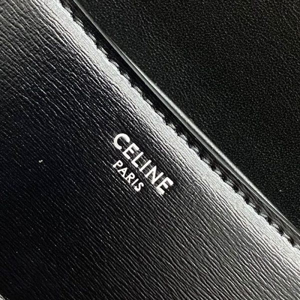 N品 セリーヌ バッグ 人気 ランキング CELINE バッグ 新作2024 ミディアム CELINE ローラ バッグ 115533BF4.38SI ブラック シルバー金具 - 画像 (4)