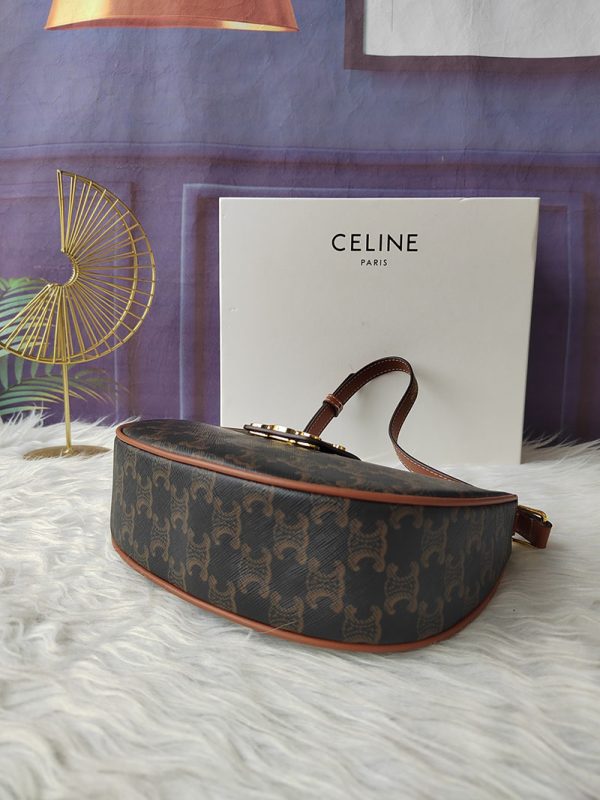 N品 セリーヌ バッグ 人気 ランキング CELINE ミディアム AVA（アヴァ） トリオンフ バッグ 114492BZJ.04LU タン ゴールド金具 - 画像 (7)