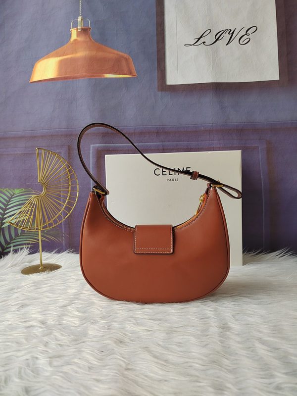 N品 セリーヌ バッグ 人気 ランキング CELINE ミディアム AVA（アヴァ） トリオンフ バッグ 114493DGQ.04LU タン ゴールド金具 - 画像 (9)