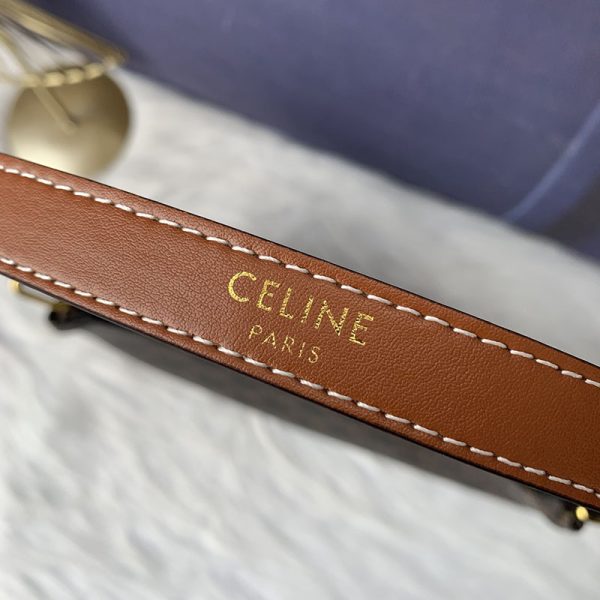 N品 セリーヌ バッグ 人気 ランキング CELINE ホーボーバッグ レディース AVA（アヴァ）バッグ 193952BZJ.04LU タン ゴールド金具 - 画像 (4)