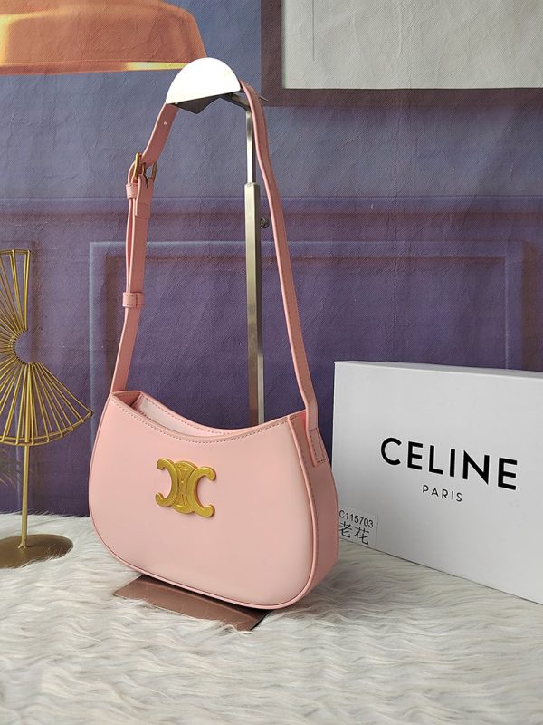 N品 セリーヌ バッグ 人気 ランキング CELINE バッグ レディース おしゃれ ミディアム ティリー バッグ 115703BF4.24OS ローズ ゴールド金具 - 画像 (9)