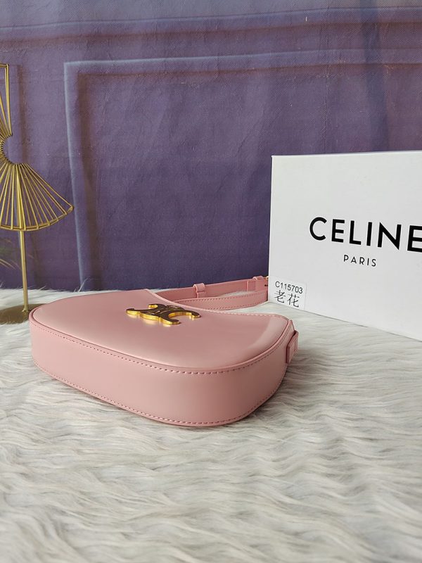 N品 セリーヌ バッグ 人気 ランキング CELINE バッグ レディース おしゃれ ミディアム ティリー バッグ 115703BF4.24OS ローズ ゴールド金具 - 画像 (5)