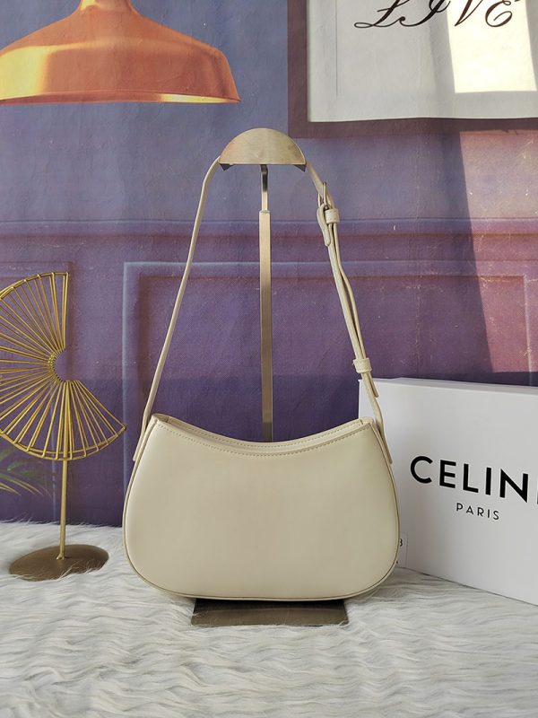 N品 セリーヌ バッグ 人気 ランキング CELINE バッグ レディース おしゃれ ミディアム ティリー バッグ 115703BF4.01BC ホワイト シルバー金具 - 画像 (9)