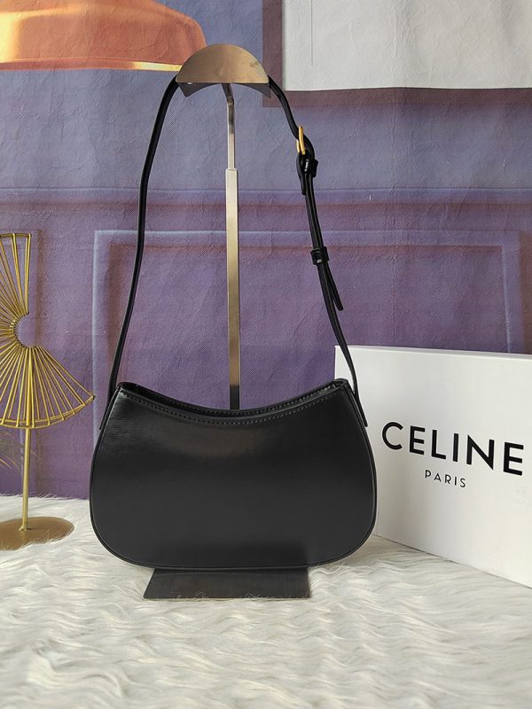 N品 セリーヌ バッグ 人気 ランキング CELINE バッグ レディース おしゃれ ミディアム ティリー バッグ 115703BF4.38NO ブラック ゴールド金具 - 画像 (9)