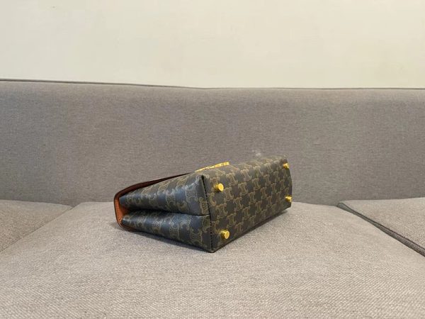 N品 セリーヌ バッグ 人気 ランキング CELINE ミディアム ニノ バッグ 117523FXK.04LU タン ゴールド金具 - 画像 (7)