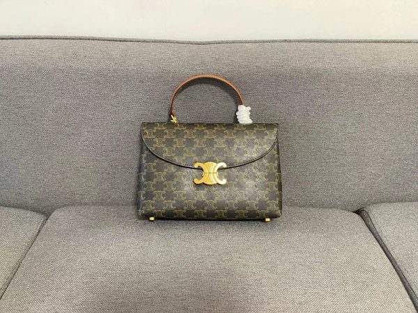 N品 セリーヌ バッグ 人気 ランキング CELINE ミディアム ニノ バッグ 117523FXK.04LU タン ゴールド金具 - 画像 (6)