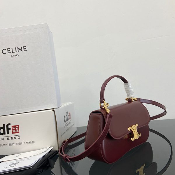 N品 セリーヌ バッグ 人気 ランキング ティーン CELINE ローラ 119533BF4.28LB ライトバーガンディ ゴールド金具 - 画像 (9)