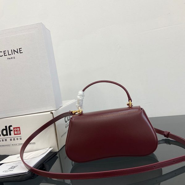 N品 セリーヌ バッグ 人気 ランキング ティーン CELINE ローラ 119533BF4.28LB ライトバーガンディ ゴールド金具 - 画像 (8)