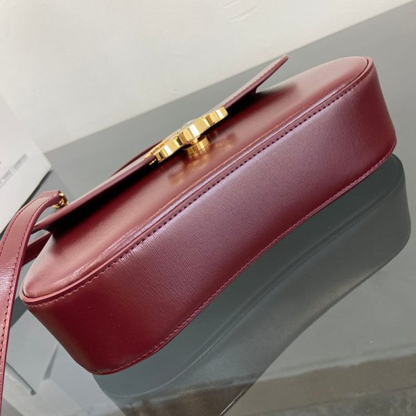 N品 セリーヌ バッグ 人気 ランキング ティーン CELINE ローラ 119533BF4.28LB ライトバーガンディ ゴールド金具 - 画像 (6)