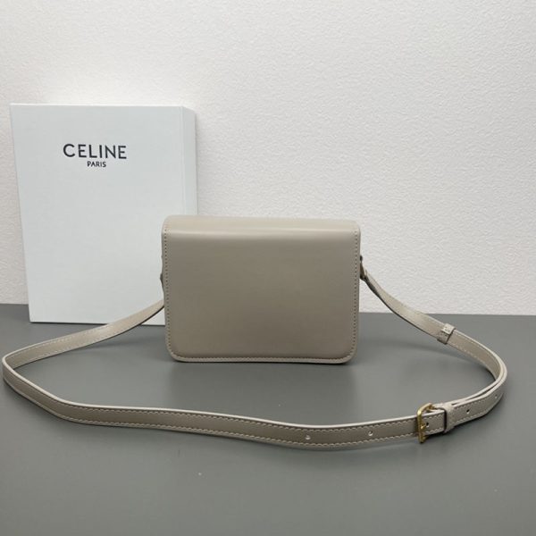 N品 セリーヌ バッグ 人気 ランキング CELINE ティーン トリオンフ バッグ 188423BF4.10BL ぺブル ゴールド金具 - 画像 (9)