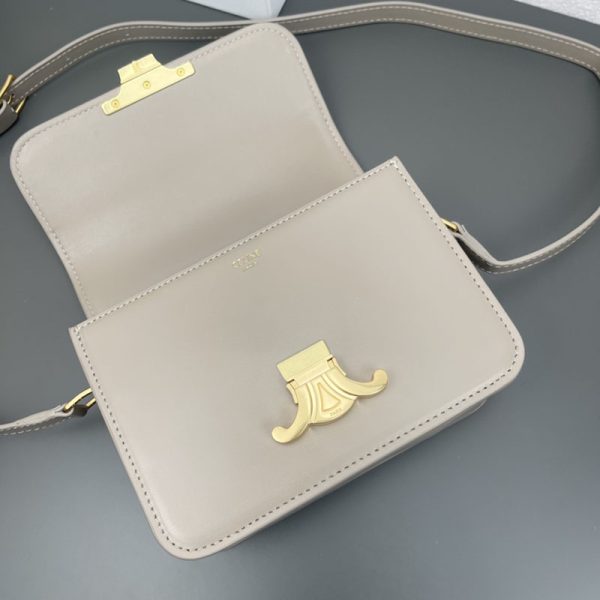 N品 セリーヌ バッグ 人気 ランキング CELINE ティーン トリオンフ バッグ 188423BF4.10BL ぺブル ゴールド金具 - 画像 (5)