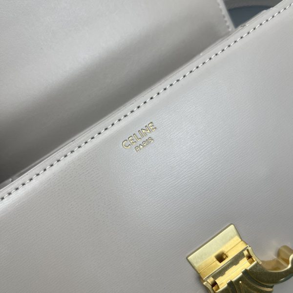 N品 セリーヌ バッグ 人気 ランキング CELINE ティーン トリオンフ バッグ 188423BF4.10BL ぺブル ゴールド金具 - 画像 (4)