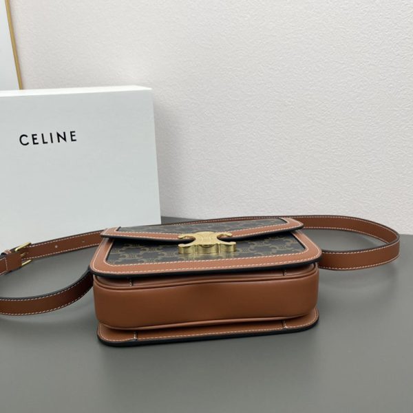 N品 セリーヌ バッグ 人気 ランキング CELINE クラシック トリオンフ バッグ 191242BZ4.04LU タン ゴールド金具 - 画像 (6)