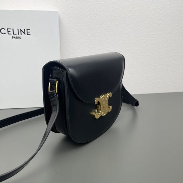 N品 セリーヌ バッグ 人気 ランキング CELINE ミディアム カレッジバッグ 113583BF4.38NO ブラック ゴールド金具 - 画像 (7)