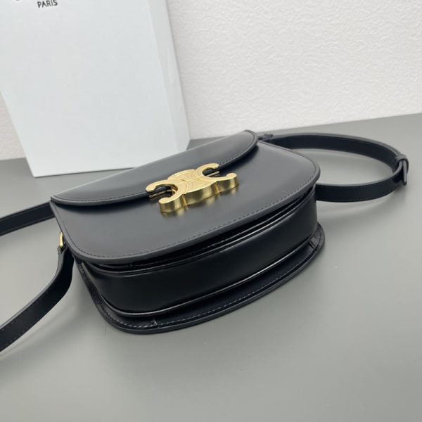 N品 セリーヌ バッグ 人気 ランキング CELINE ミディアム カレッジバッグ 113583BF4.38NO ブラック ゴールド金具 - 画像 (6)