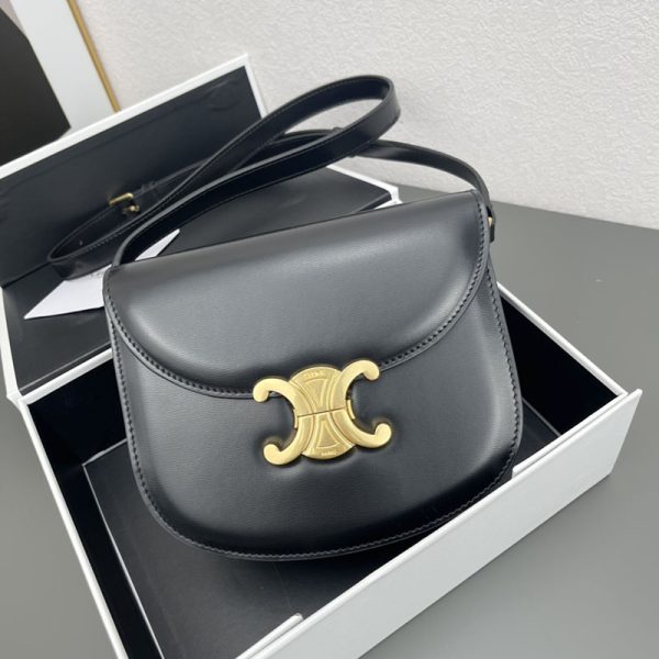 N品 セリーヌ バッグ 人気 ランキング CELINE ミディアム カレッジバッグ 113583BF4.38NO ブラック ゴールド金具 - 画像 (2)