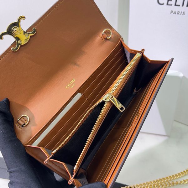 N品 セリーヌ バッグ 人気 ランキング CELINE ショルダーバッグ クロード 194142CUZ.01BC ホワイト ゴールド金具 - 画像 (4)