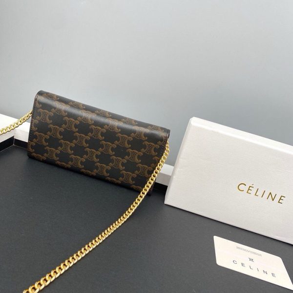 N品 セリーヌ バッグ 人気 ランキング CELINE ショルダーバッグ クロード 194142CUZ.04LU タン ゴールド金具 - 画像 (7)