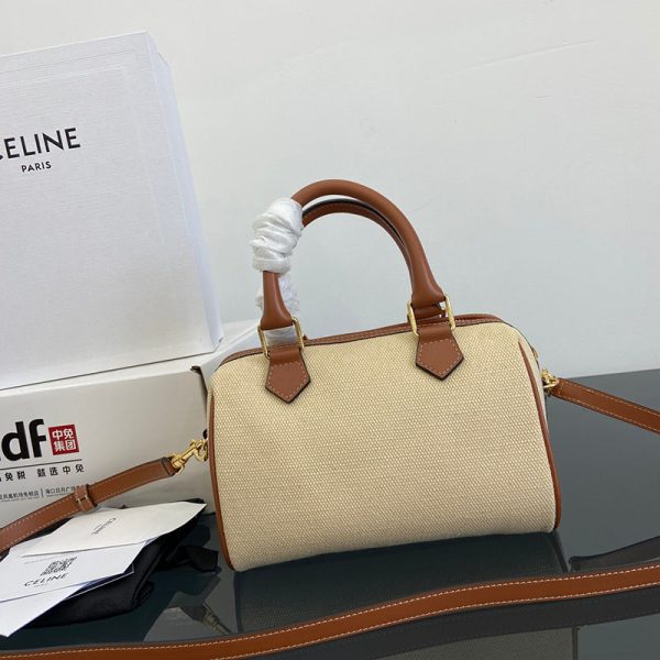 N品 セリーヌ バッグ 人気 ランキング CELINE 旅行バッグおすすめ 持ち歩き 2411801 ナチュラル/タン ゴールド金具 - 画像 (8)