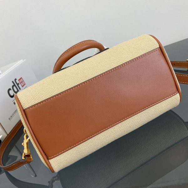 N品 セリーヌ バッグ 人気 ランキング CELINE 旅行バッグおすすめ 持ち歩き 2411801 ナチュラル/タン ゴールド金具 - 画像 (3)