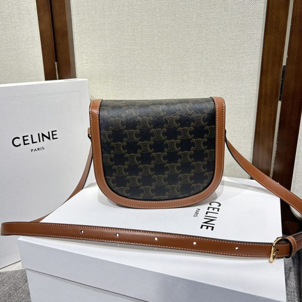 N品 セリーヌ バッグ 人気 ランキング CELINE 大人女子 ショルダーバッグ ブランド ブザス クレア 110962BZ4.04LU タン ゴールド金具 - 画像 (7)