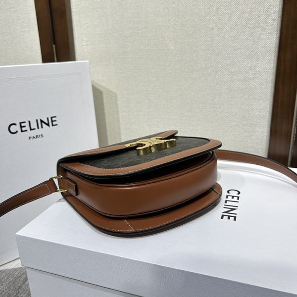 N品 セリーヌ バッグ 人気 ランキング CELINE 大人女子 ショルダーバッグ ブランド ブザス クレア 110962BZ4.04LU タン ゴールド金具 - 画像 (6)