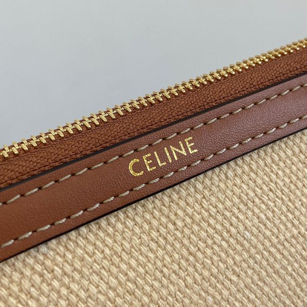 N品 セリーヌ バッグ 人気 ランキング CELINE クラッチバッグ レディース ブランド 100502 ナチュラル/タン ゴールド金具 - 画像 (5)