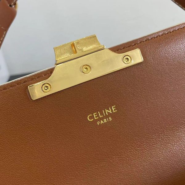 N品 セリーヌ バッグ 人気 ランキング CELINE ショルダーバッグ クロード 194142CUZ.01BC ホワイト ゴールド金具 - 画像 (3)