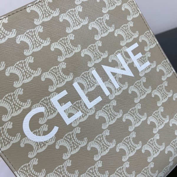 N品 セリーヌ バッグ 人気 ランキング CELINE ミニ バーティカル カバ 194372FLT.02GR グレージュ ゴールド金具 - 画像 (7)