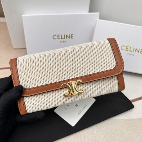 N品 セリーヌ バッグ 人気 ランキング CELINE 大人女子 ショルダーバッグ ブランド C10E313 タン ゴールド金具 - 画像 (2)