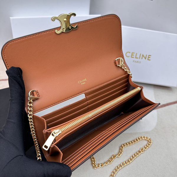 N品 セリーヌ バッグ 人気 ランキング CELINE ショルダーバッグ クロード 194142CUZ.01BC ホワイト ゴールド金具 - 画像 (7)