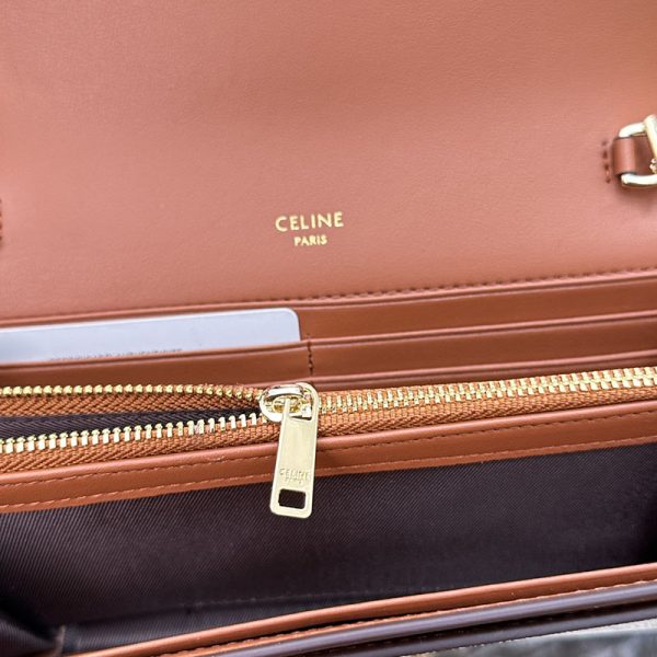 N品 セリーヌ バッグ 人気 ランキング CELINE ショルダーバッグ クロード 194142CUZ.01BC ホワイト ゴールド金具 - 画像 (4)