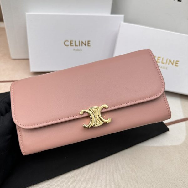 N品 セリーヌ バッグ 人気 ランキング CELINE ショルダーバッグ クロード 194143BF4.24OS ローズ ゴールド金具 - 画像 (4)