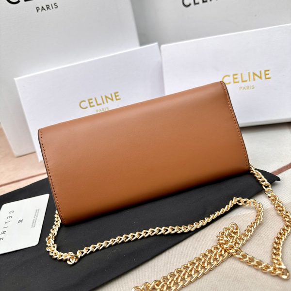 N品 セリーヌ バッグ 人気 ランキング CELINE ショルダーバッグ クロード 194143BFN.04LU タン ゴールド金具 - 画像 (7)