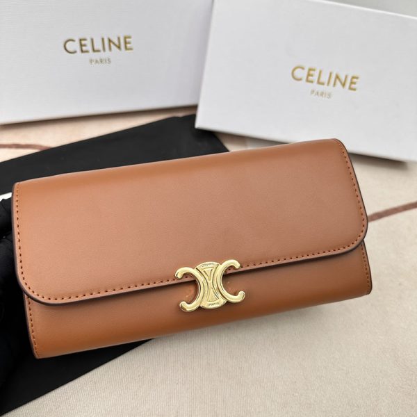 N品 セリーヌ バッグ 人気 ランキング CELINE ショルダーバッグ クロード 194143BFN.04LU タン ゴールド金具 - 画像 (3)